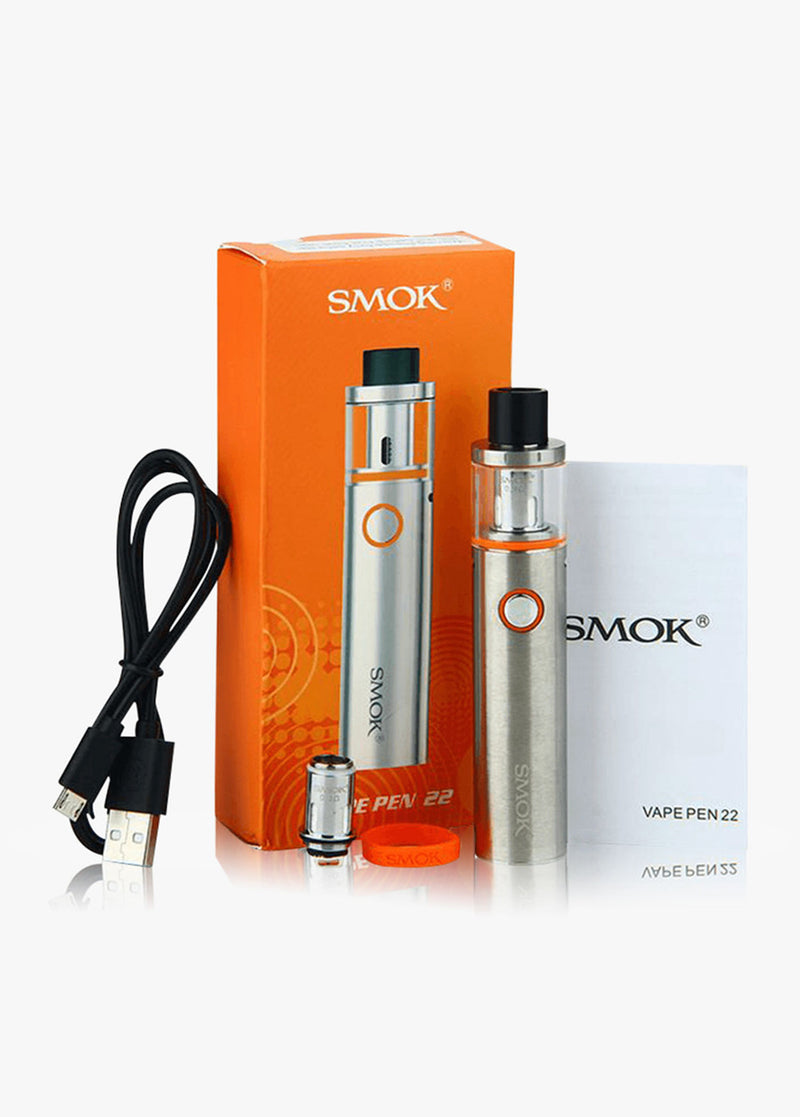 SMOK Vape Pen 22 Stainless Steel Vaping Starter Kit for Beginners