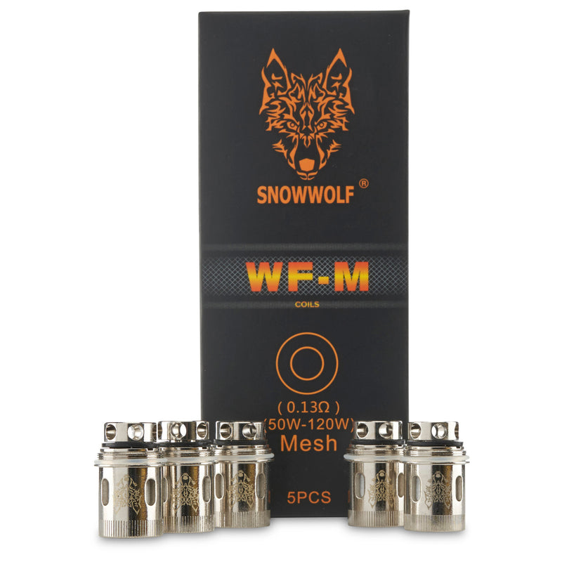 .13 ohm snowwolf wf-m mesh replacement coils for wolf sub ohm tank 5 pack