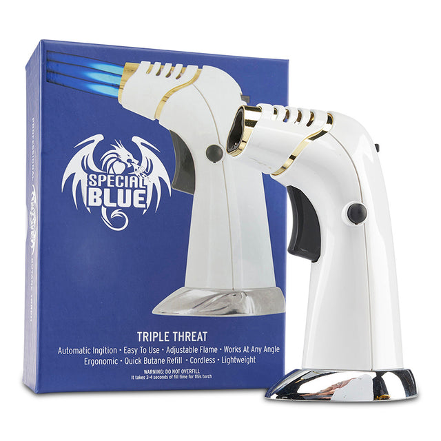 Special Blue Triple Threat Torch White
