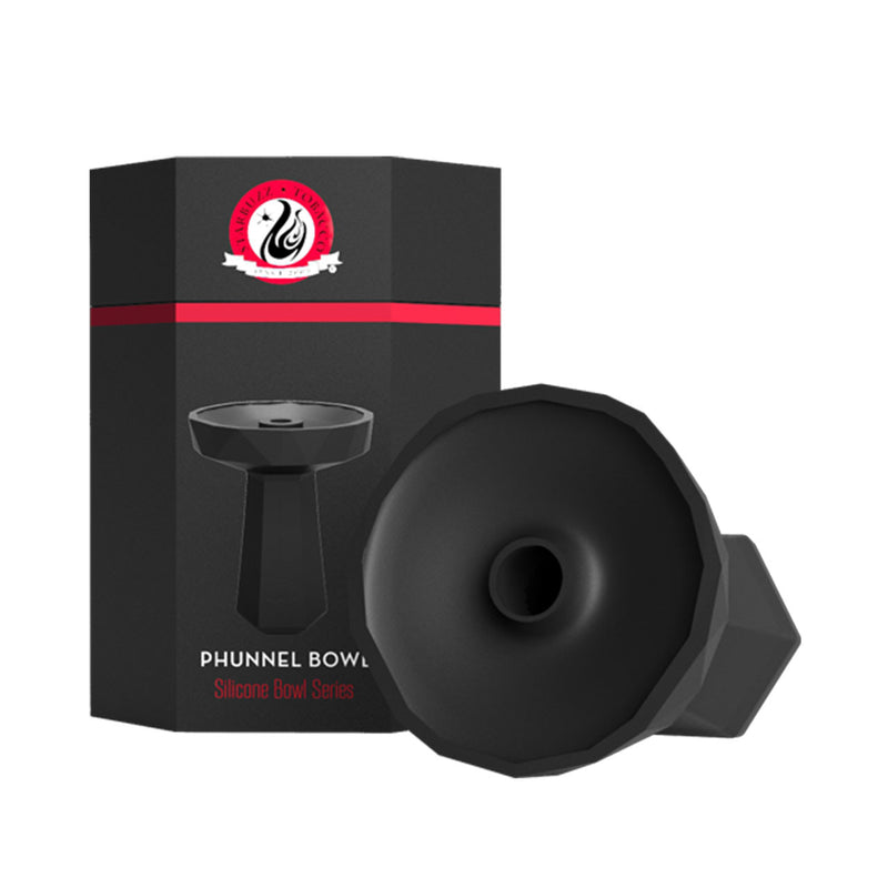 Starbuzz Phunnel Silicone Hookah Bowl with Funnel Spire Design Black