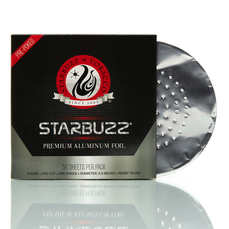 Starbuzz Precut and Prepoked Premium Aluminum Foil 50 count box