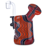 steller can rig worked orange and red colored pipe for smoking dabs