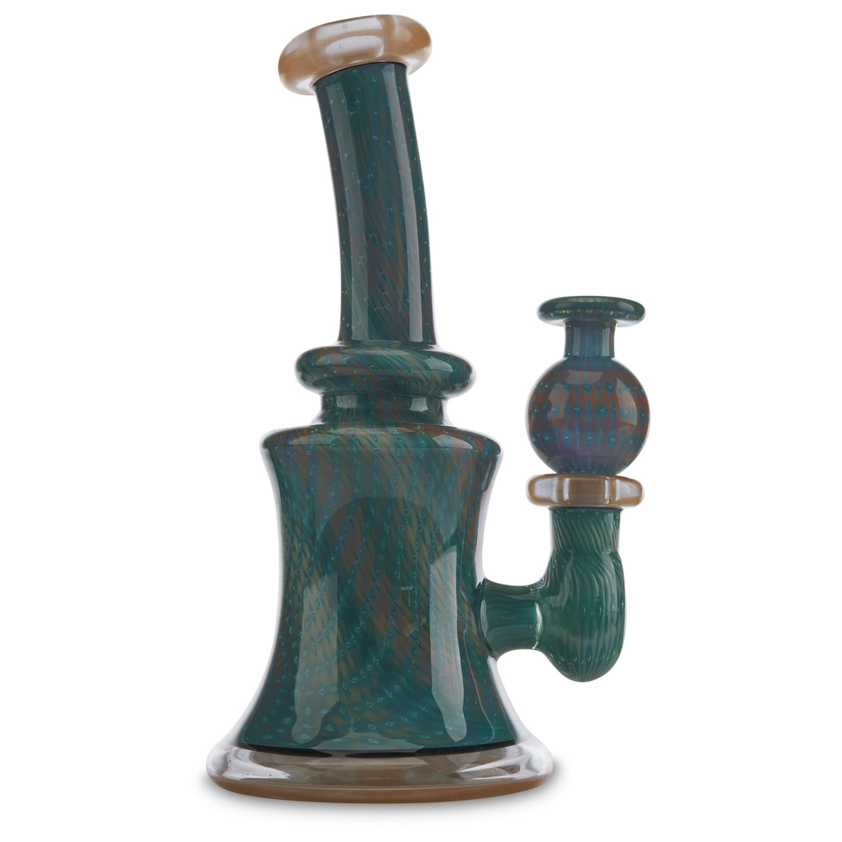 steve sizelove jammer aqua azul peach rig for dabs and wax