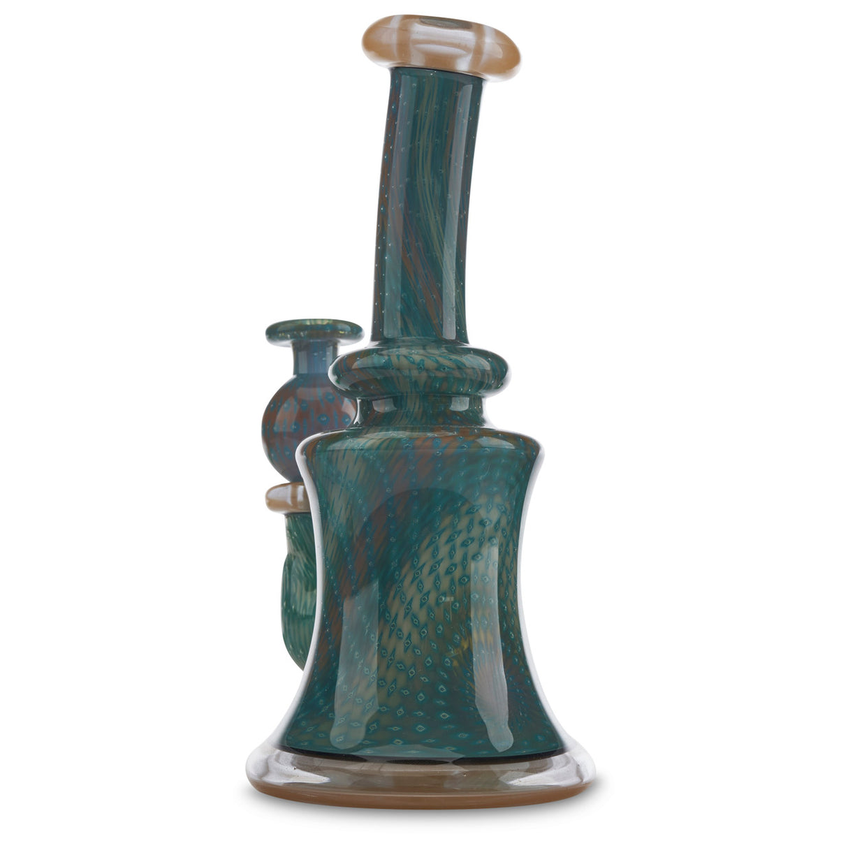 steve sizelove glass jammer aqua azul peach at cloud 9 smoke co