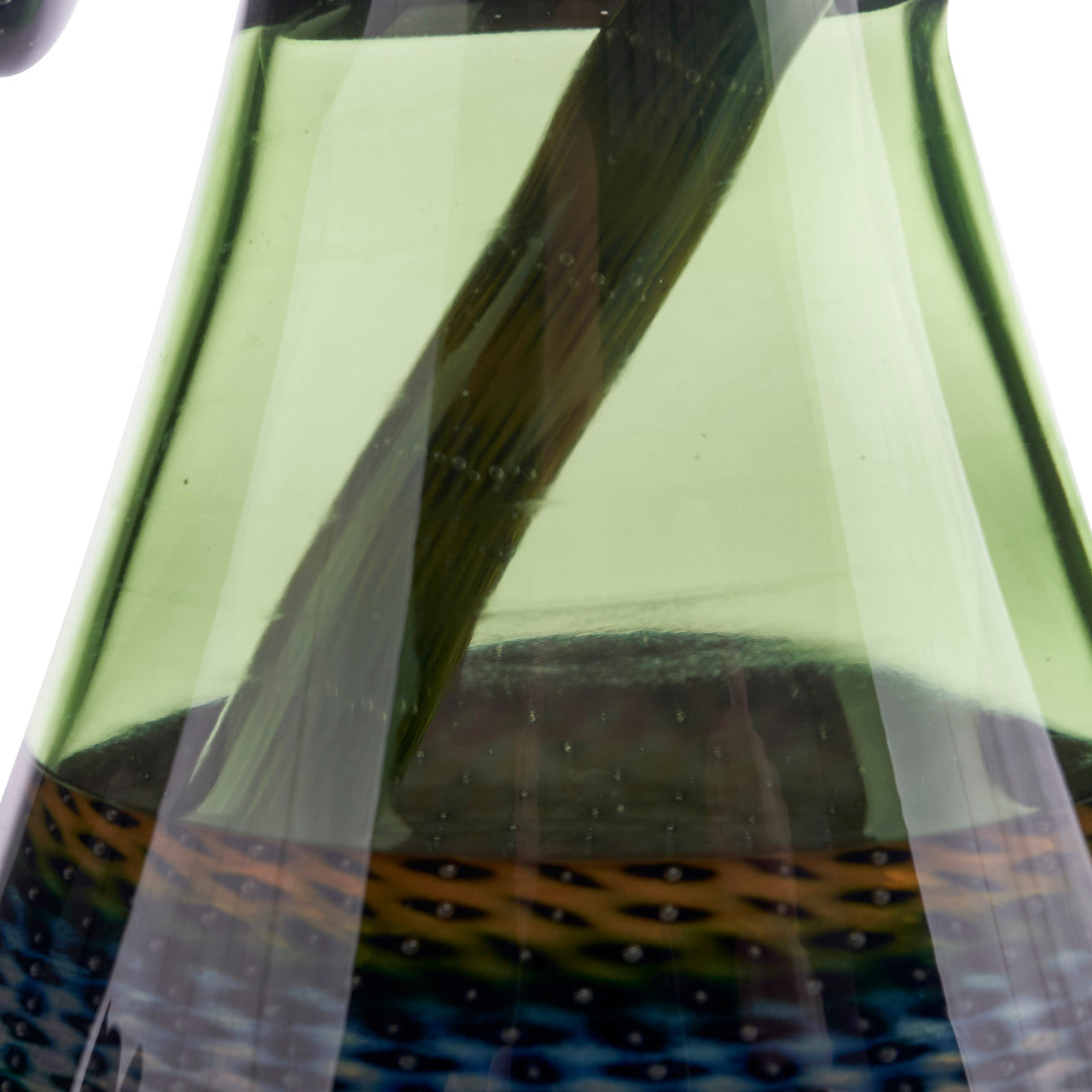 steve sizelove glass mini tube fully worked with window in the base