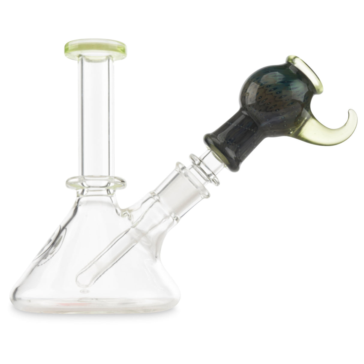 steve sizelove glass mini tube slyme green dab rig with male joint
