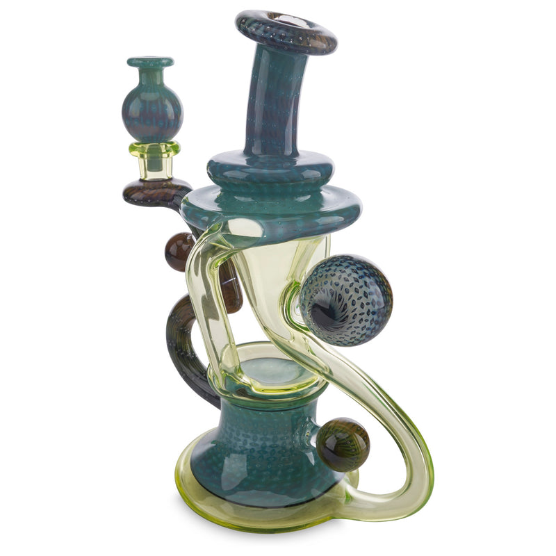steve sizelove recycler aqua azul illuminati rig with bubble cap