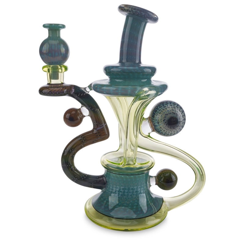steve sizelove glass recycler aqua azul illuminati for sale online