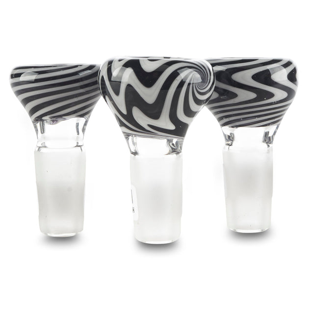 High Country Small Zebra Waterpipe Bowl - Assorted