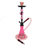 Tanya Hammer One Hose Hookah with Matching Hose Pink