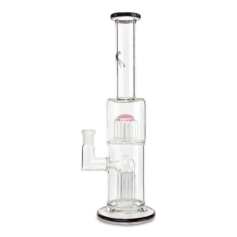 toro glass shrub 6 arm tree to contrax jet black and pink lollipop