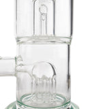 toro glass 7 arm tree to froth aqua azul slyme green water pipe dab rig