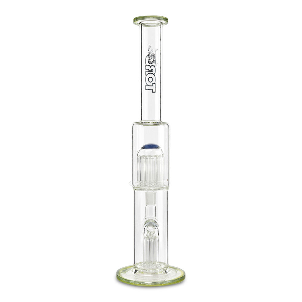 toro glass full size 7 to 13 slyme green and cfl water pipe for dry herbs