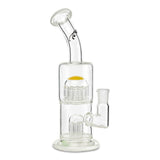 toro glass 7 to 13 white and yellow pipe for dry herbs or wax