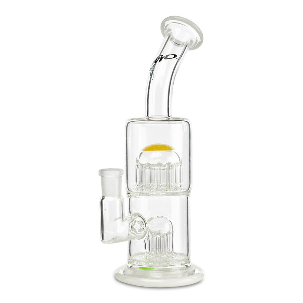 toro glass 7 to 13 white and yellow water pipe bong for smoking