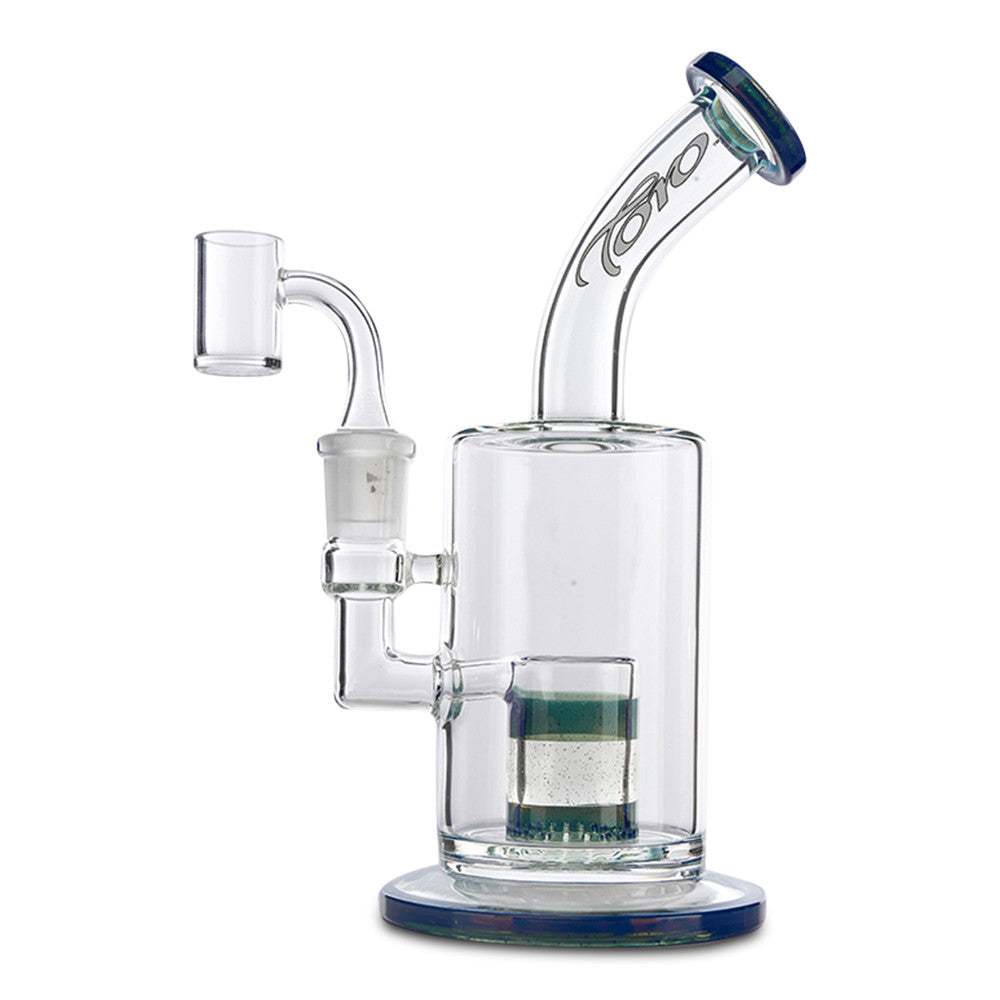 toro froth blue encalmo dab rig water pipe bong for dry herbs and wax