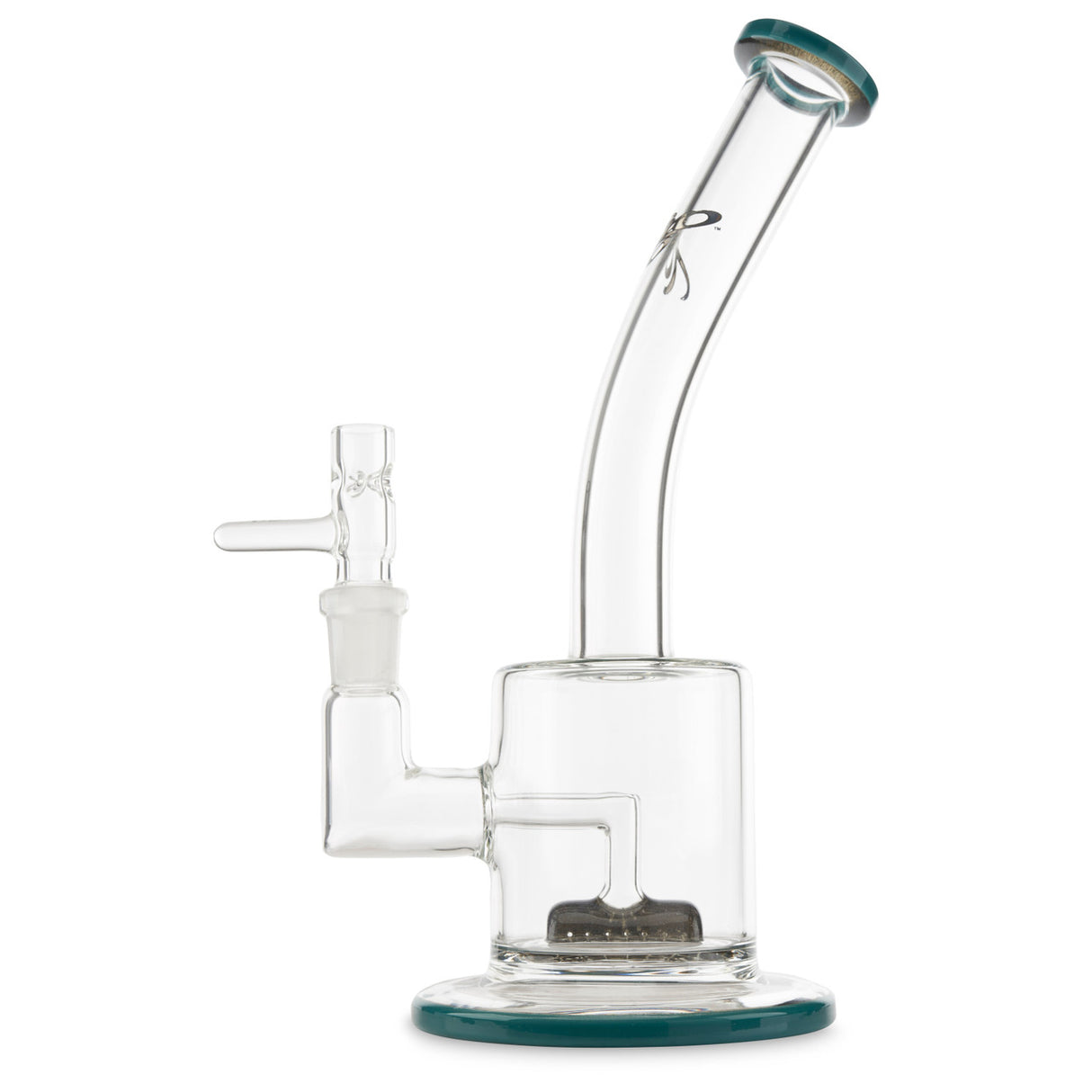 toro glass hex aqua azul and steel wool colored water pipe