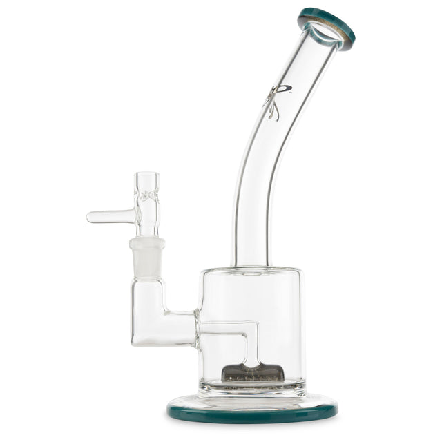 toro glass hex aqua azul and steel wool colored water pipe