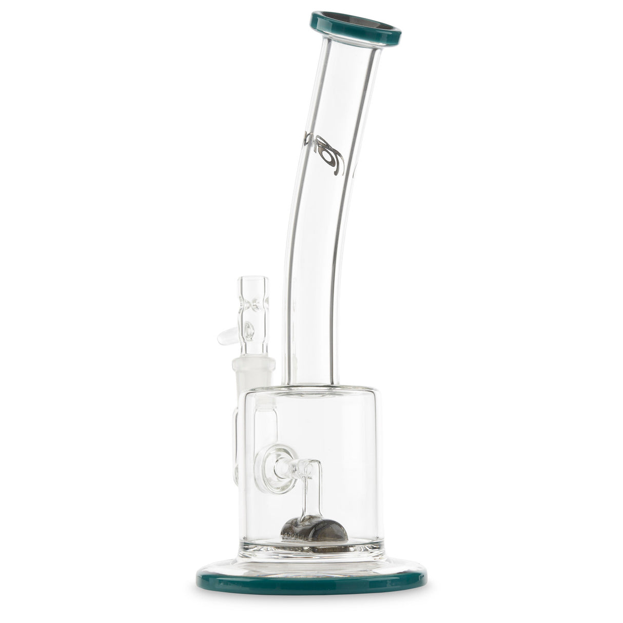 toro glass hex aqua azul and steel wool high end water pipe rig