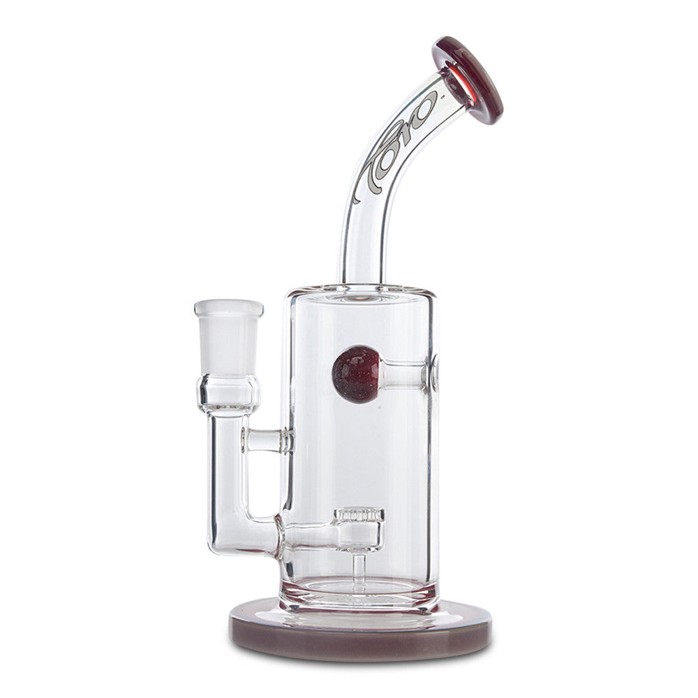 toro glass jet ball red blizzard dab rig for dabs, oil, wax, and concentrates