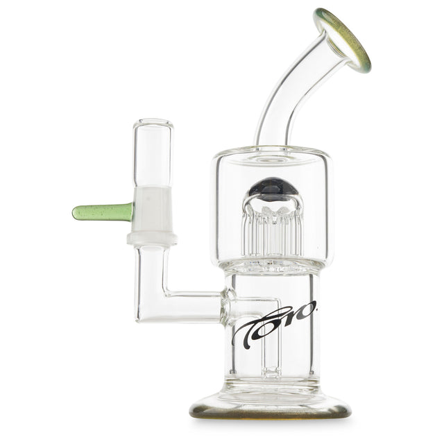 toro glass mac 8 black and green 14mm male jointed rig