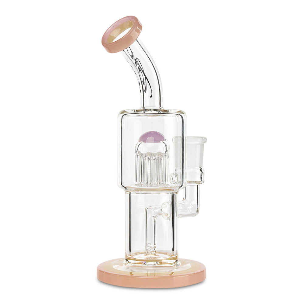 toro glass mac 8 pink and cfl colored rig for dabbing dabs