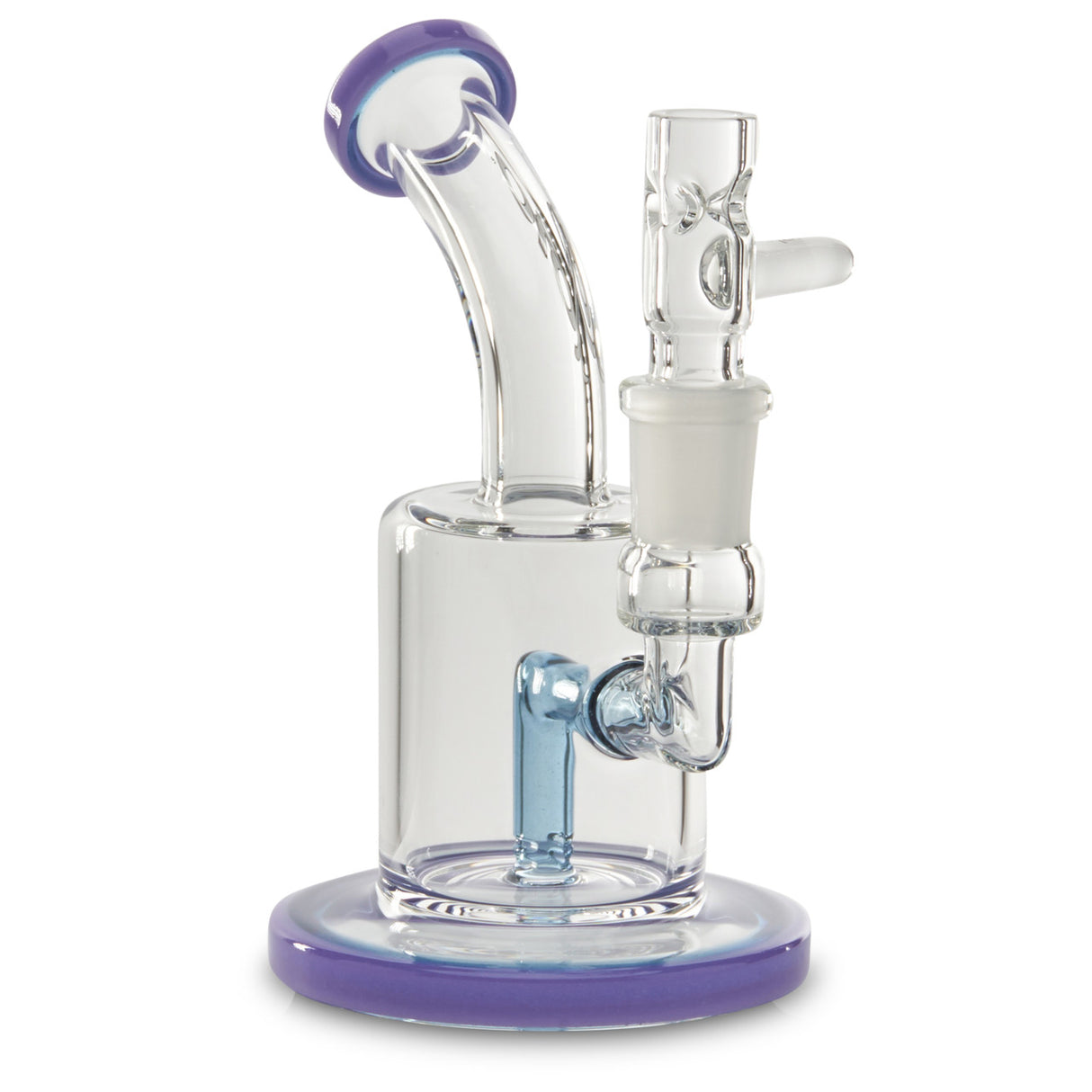 toro glass mac xl blue stardust and wysteria dab rig with female joint