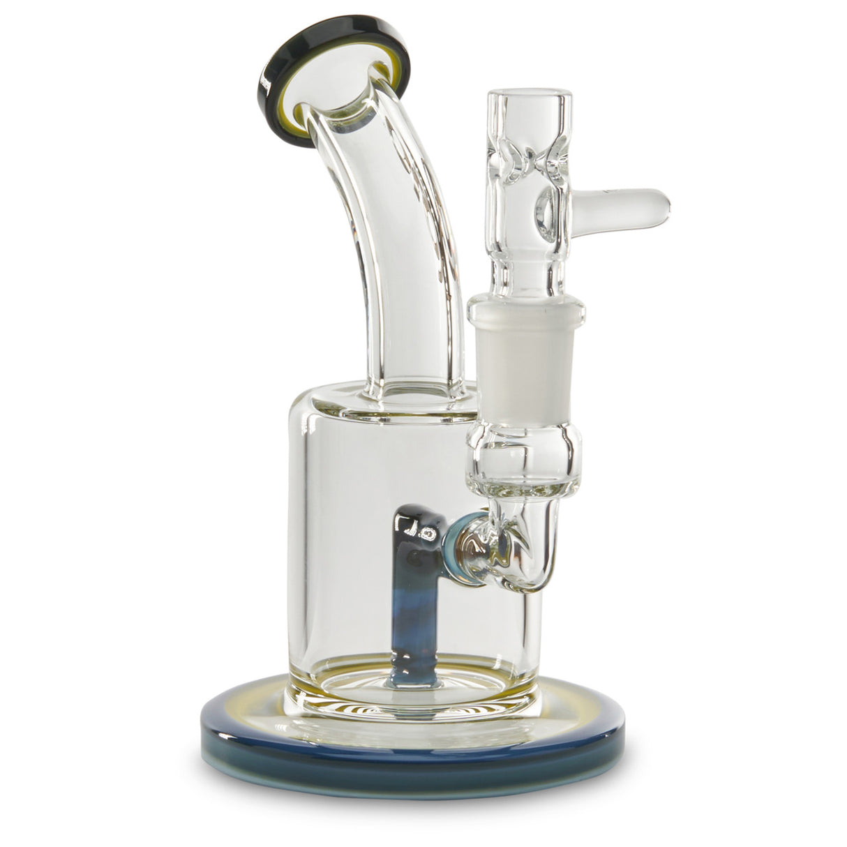 toro glass mac xl crown yellow and exp black rig for smoking wax