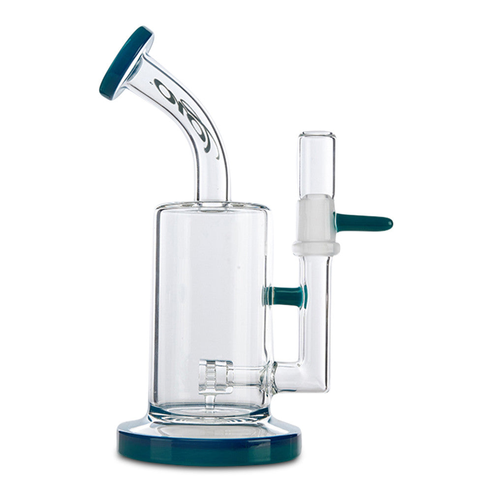 toro glass sideways jet teal dab rig for concentrates