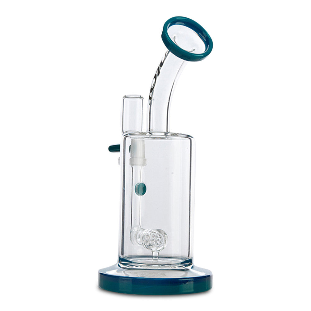 toro glass sideways jet teal glass dab rig water pipe for sale