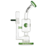 toro glass stemless jet ball green stardust dab rig