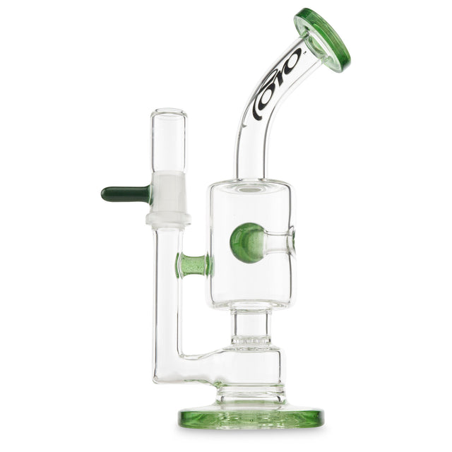 toro glass stemless jet ball green stardust dab rig