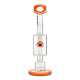 toro glass stemless jet ball orange 14mm male joint rig for oils and wax