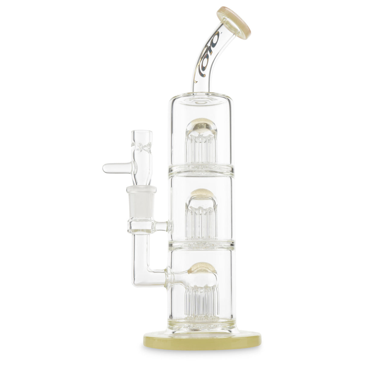 toro glass triple tree green slyme and uv colored water pipe