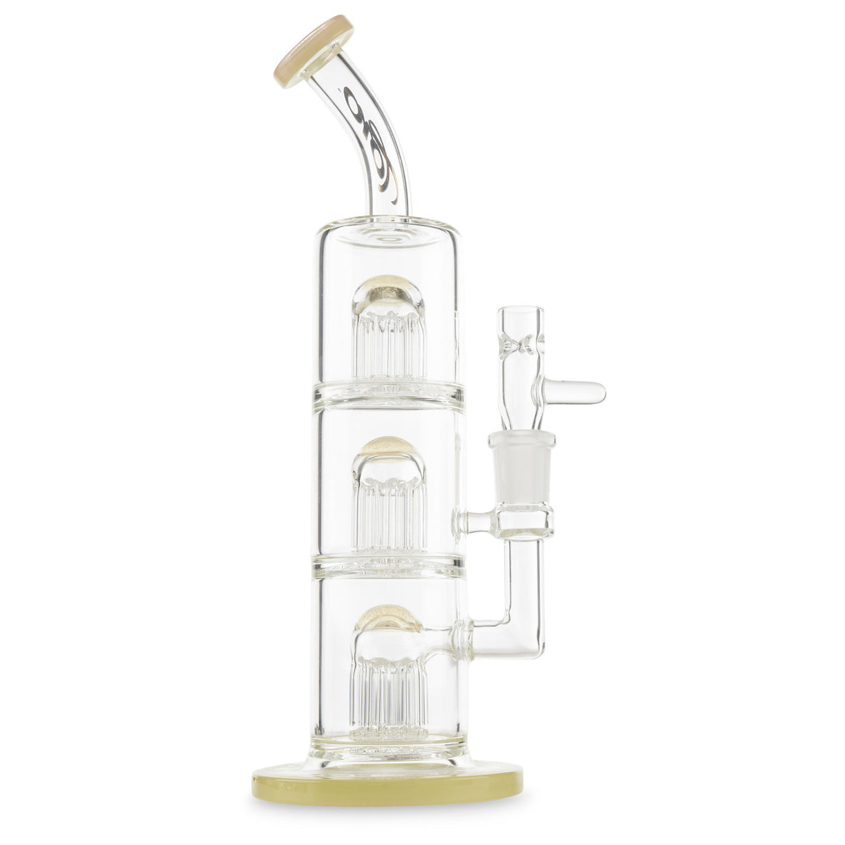 toro glass triple tree perc water pipe for smoking dry herbs
