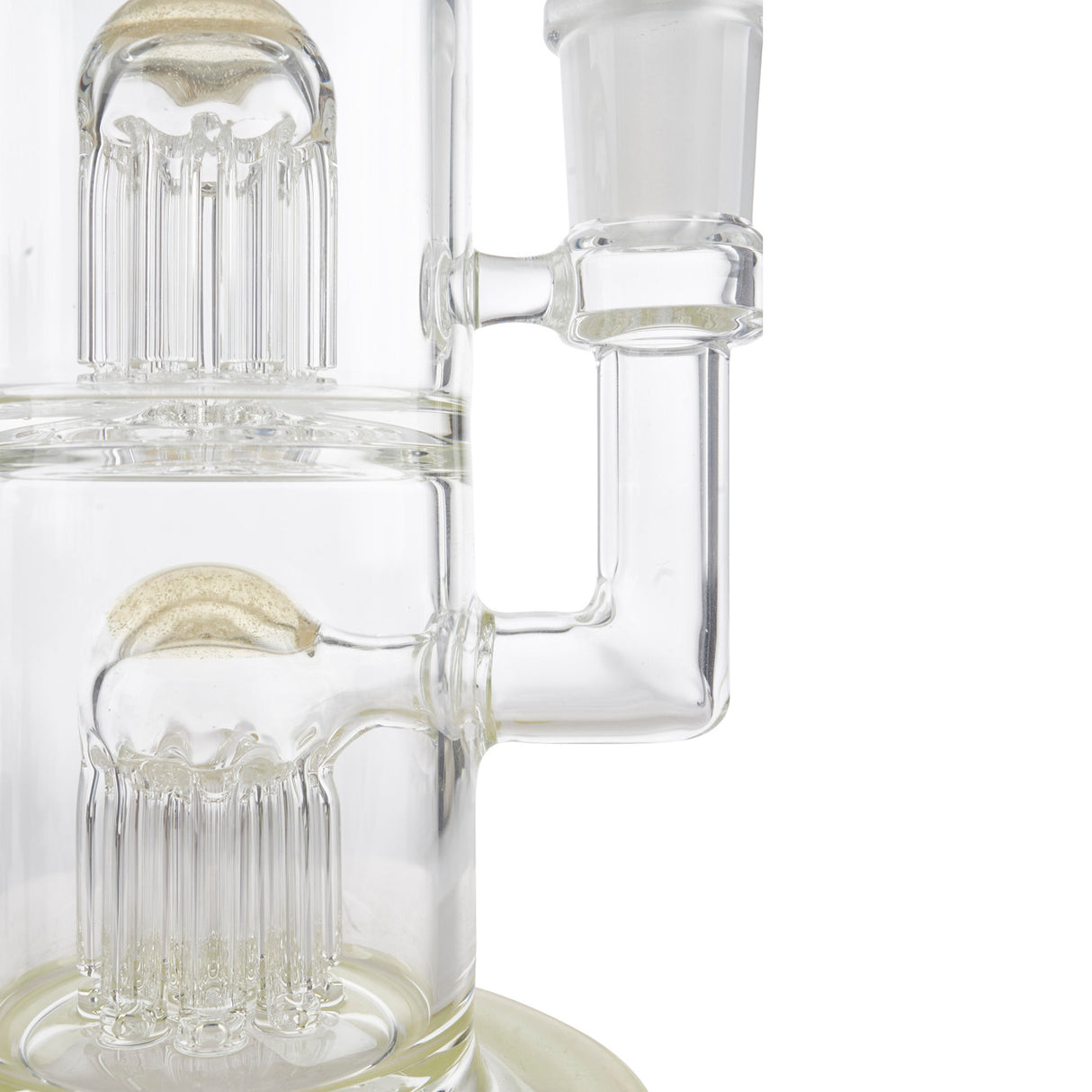 toro glass triple tree green slyme and uv colored bong for smoking