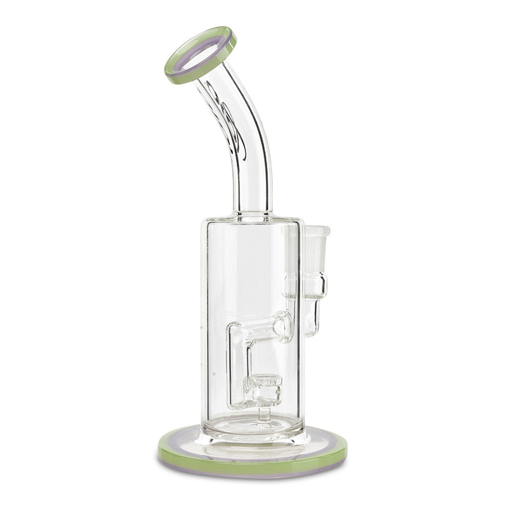 toro glass upwards jet purple lollipop and pastel green pipe by jp toro