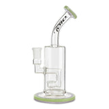 toro glass upwards jet purple lollipop and pastel green dab rig