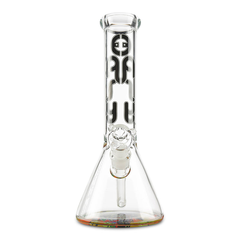 trippy zombie water pipe bong with 14mm glass bowl and downstem