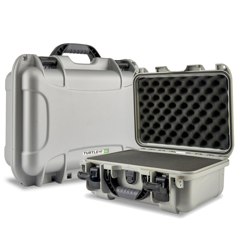 Silver hard case to store your bong