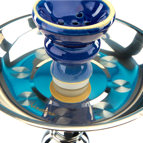 Vadra Martin Hookah with Cobalt blue vase and aluminum stem. Stunning 20-inches in height