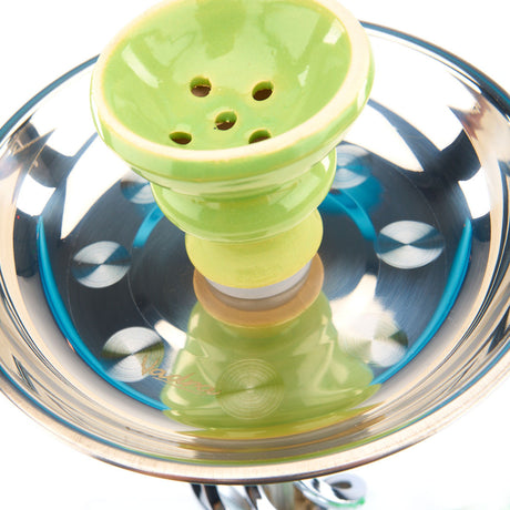 Vadra Wilson Single Hose Hookah with Bright Green Base and Aluminum Stem