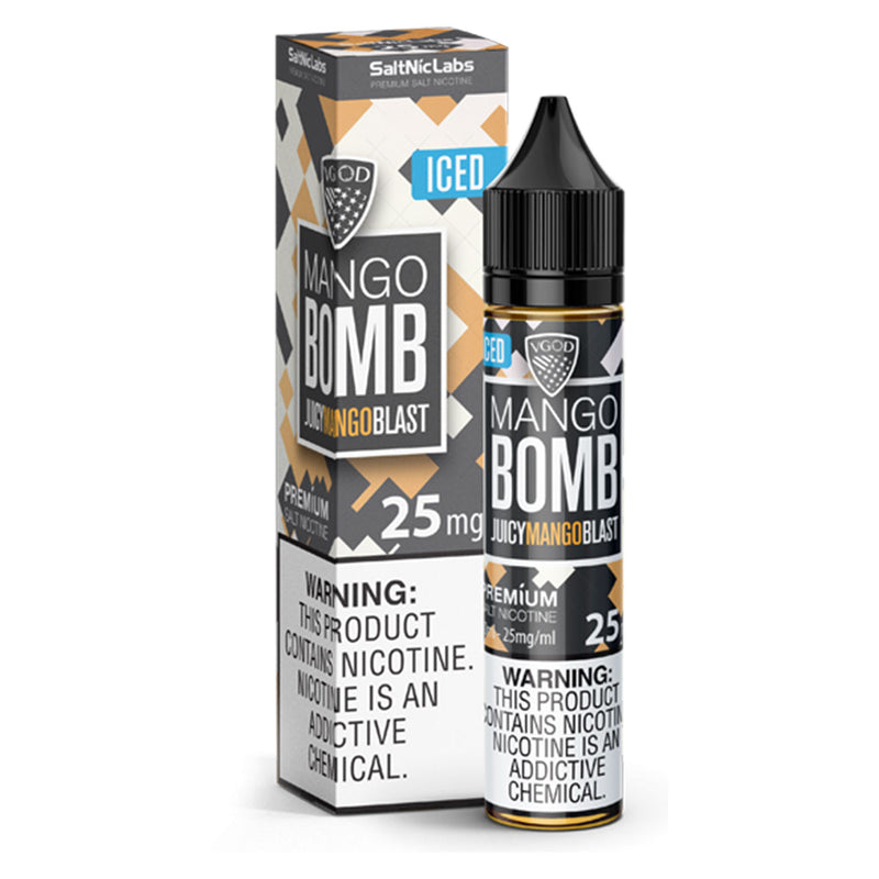 VGOD Vape juice bottle Mango Blast Flavored Vape Juice SaltNic Labs