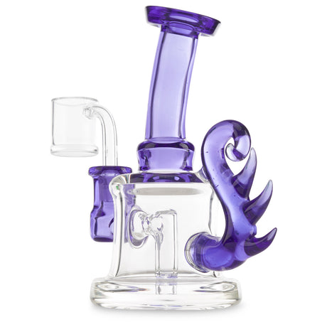 waugh st glass banger hanger dark purple at cloud 9 smoke co