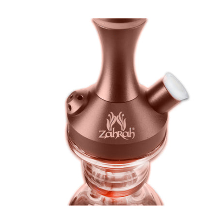 Zahrah Mini Ringer Hookah Complete Shisha Smoking Pipe Set Rose Gold