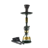 Zahrah Mini Ringer Hookah Complete Shisha Smoking Pipe Set Black